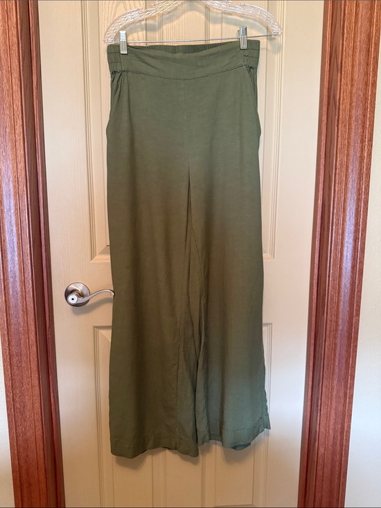 Tribal Pants - Tribal Olive Green Wide Leg Pants